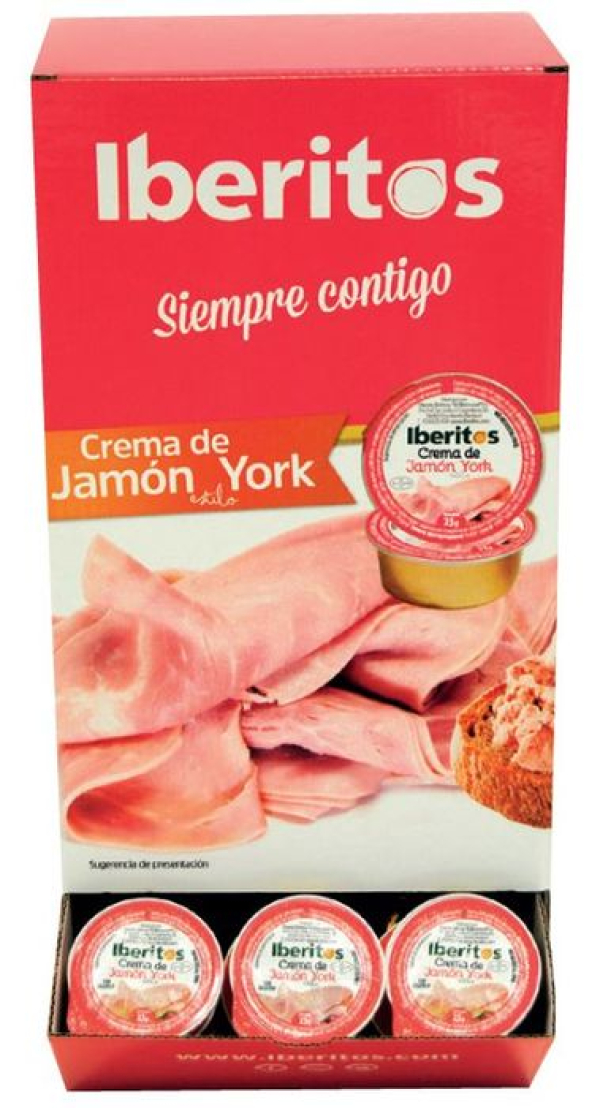 IBERITOS EXPOS.CREMA JAMON YORK 23GR. C100