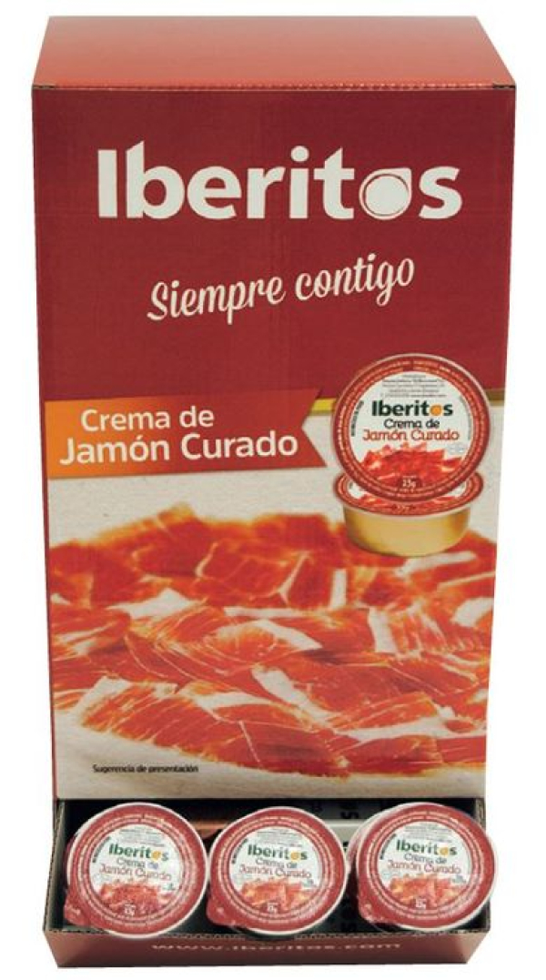 IBERITOS EXPOS.CREMA JAMON CURADO 23GR. C100